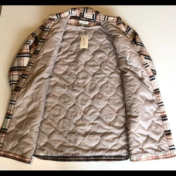 NWT Universal Thread Women's Mid Length Plaid Shirt Jacket, Size Medium - Picture 8 of 14